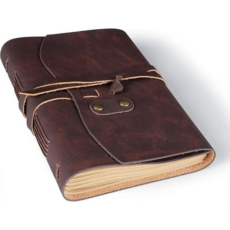 Leather Journal for men for Writing, Handmade Genuine Leather 