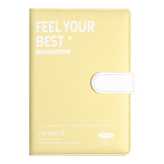Leather Journal with Buckle, A5 Size 5.8"X8.3" Notebook, Lined Pages Scratch Resistant, for Daily Planning Meeting Notes Sketching, Notebook *1