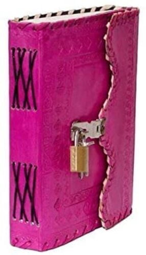 Leather Journal with unlined Deckle Edge Paper 8x6" / Handmade Writing Notebook