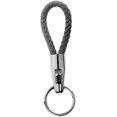 thumbnail image 1 of Leather Key Chain Braided Lanyard Keychain Loop (Black), 1 of 3