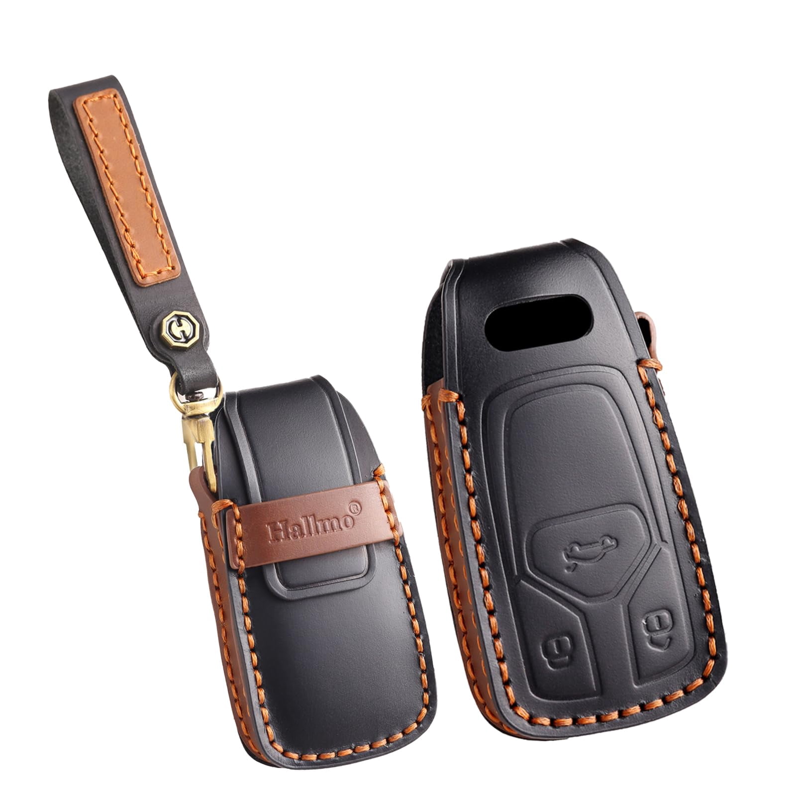 Leather Key Cover Fit for Audi A4 A4L A5 A6 A7 A8 Q5 Q7 R8 RS Q3 