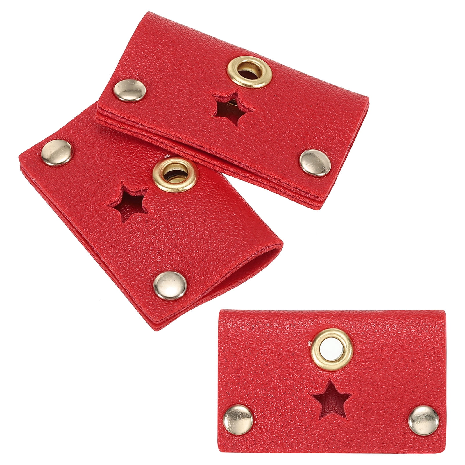 Leather Key Cover Vintage Keys Identifiers Tags Marker Sleeve, Red, 3 ...