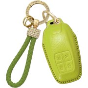 Leather Key Fob Cover Compatible with Ferrari 488 F8 812 LaFerrari GTC4Lusso Portofino Brightly Colored Car Key Case wit