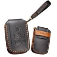thumbnail image 1 of Leather Key Fob Cover Fit for Land Rover Range Rover Keychain Smart Remote Key Case Key Shell Protector 5 Button, 1 of 7