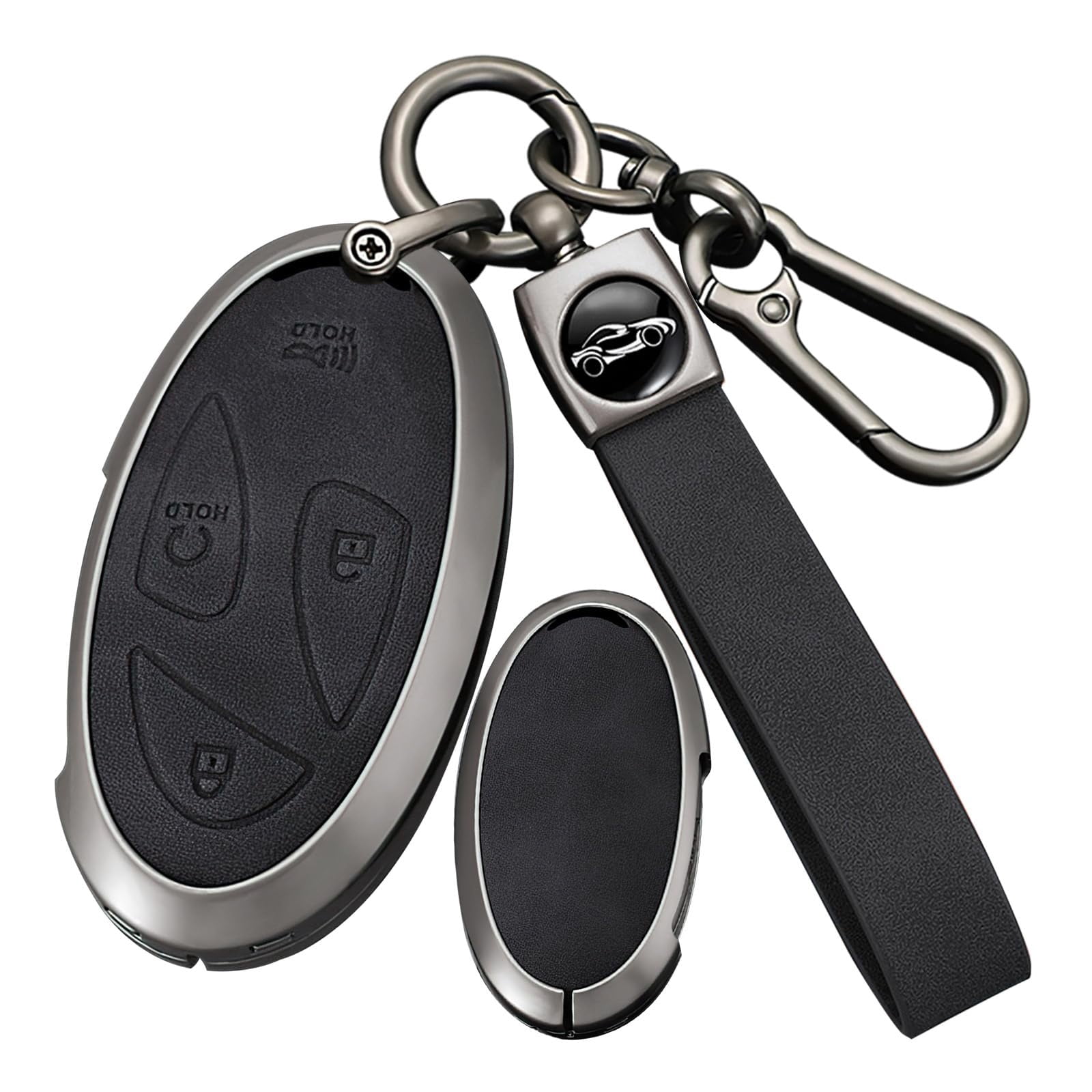 Ontto Funda Para Llavero De 7 Botones Con Llavero Compatible Con Hyundai Azera Grandeur Gn7 Ioniq 6 Kona Ev 2023 Smart Remote Keycase Cuero Genuino