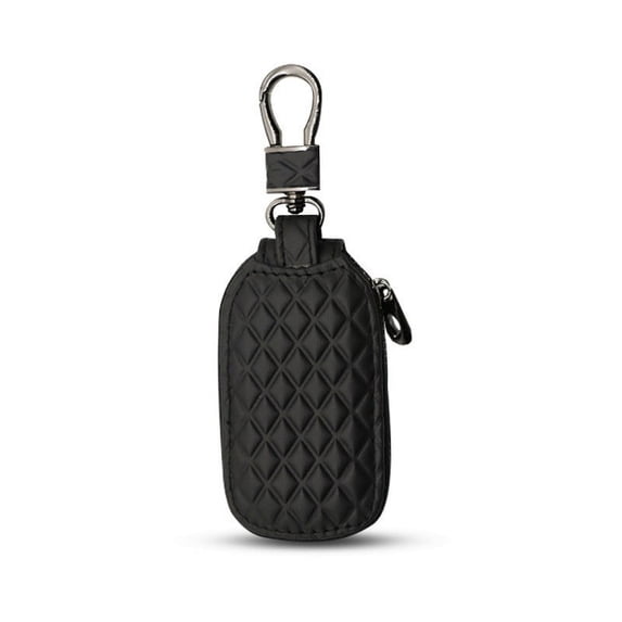 Leather Key Fob Holder, Car Key Cover Protector with Zipper, Anti-Scratch Case for Remote Keys, Men & Women