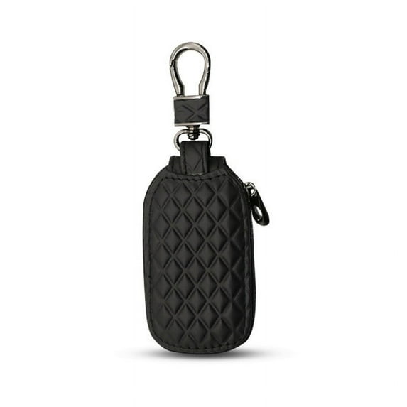 Leather Key Fob Holder | Car Key Protector Case with Zipper | Anti-Scratch Key Cover for Men & Women | Keychain Pouch for Car Keys, House Keys & Key Rings
