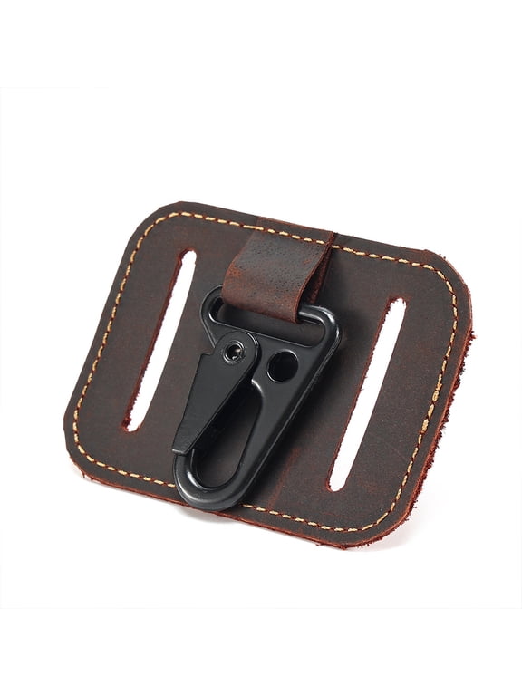 Leather Key Ring Keychain Holder Belt Loop, Heavy Duty Belt Clip Key Fob Holder for Men, Heavy Duty Clip for Keys,Attach to Belt Gift for Dad or Boyfriend