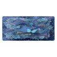 thumbnail image 1 of Leather Keyboard and Mouse Desk Mat Office Desk Accessories Protective Office Desk Decor Desk Pad Mat for Gaming, Work from Home, Office Butterflies Books and Flowers 16.5" x 35.4", 1 of 9