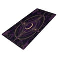 thumbnail image 1 of Leather Keyboard and Mouse Desk Mat Office Desk Accessories Protective Office Desk Decor Desk Pad Mat for Gaming, Work from Home, Office Purple Mystical Pattern 23.6" x 47.2", 1 of 9