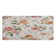 thumbnail image 1 of Leather Keyboard and Mouse Desk Mat Office Desk Accessories Protective Office Desk Decor Desk Pad Mat for Gaming, Work from Home, Office Watercolor Rose Floral Pattern 16.5" x 35.4", 1 of 9
