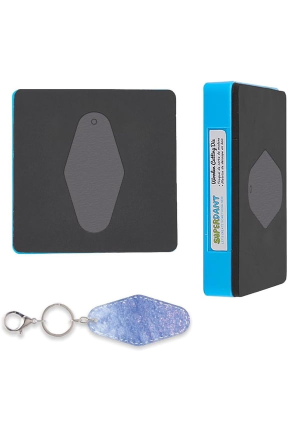 Leather Keychain Cutting Dies Key Organizer Holder Leather Craft Die Cutter Small Gifts Vintage Motel Key Tag Ring Wooden Die Cuts Craft Dies for DIY Art Keychain Charm 1set