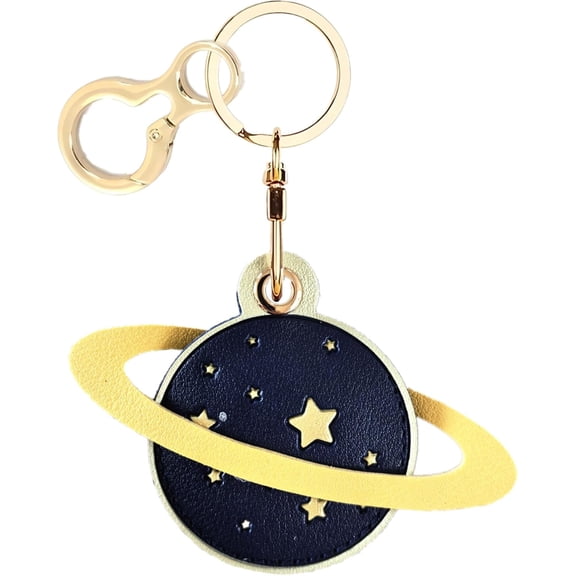 Leather Keychain Holder Case Compatible with AirTag,Cute Protective Air Tag Cover with Keyring
