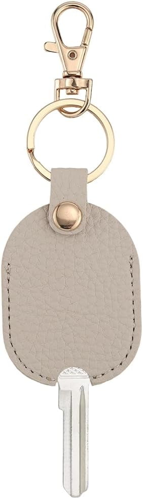 Leather Keys Sleeve for Broken Car Key Cream Color Vintage Broken