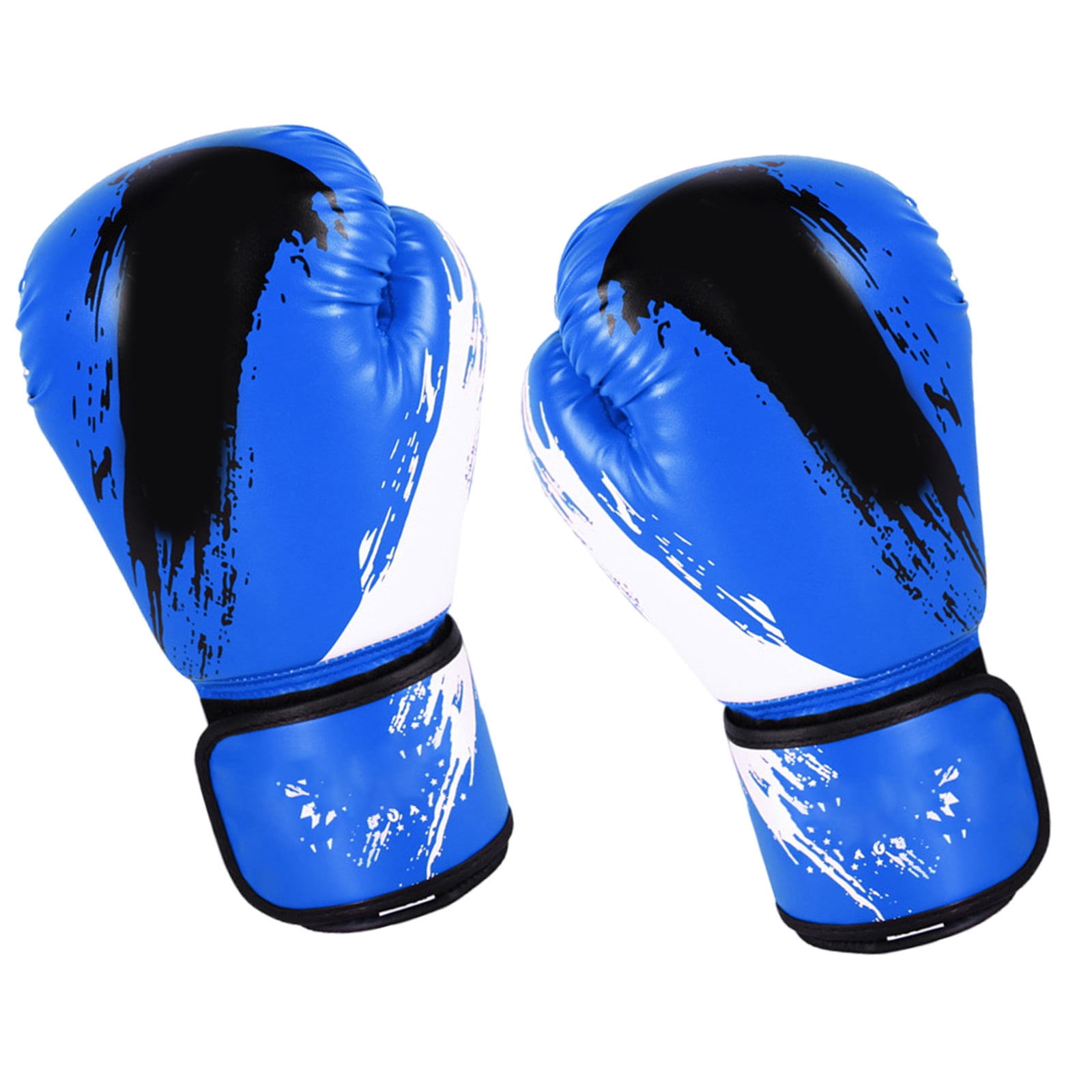 Leather Kickboxing Training Gloves Sparring Glove for Men Women Teens Kickboxing Boxing Workout Gym Fitness 10oz 6oz