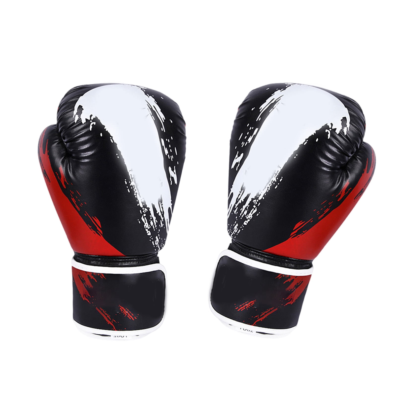 Leather Kickboxing Training Gloves Sparring Glove for Men Women Teens Kickboxing Boxing Workout Gym Fitness 10oz 6oz