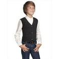 thumbnail image 1 of Leather Kids Vest - Black Boar Suede, Large, 1 of 1