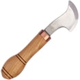 thumbnail image 1 of Leather Knife Cutting Knife Edging Knife with Wooden Handle. Leather Working Skiving Knife for DIY Leather Craft - by STAMESKY (Rounded Edge), 1 of 5