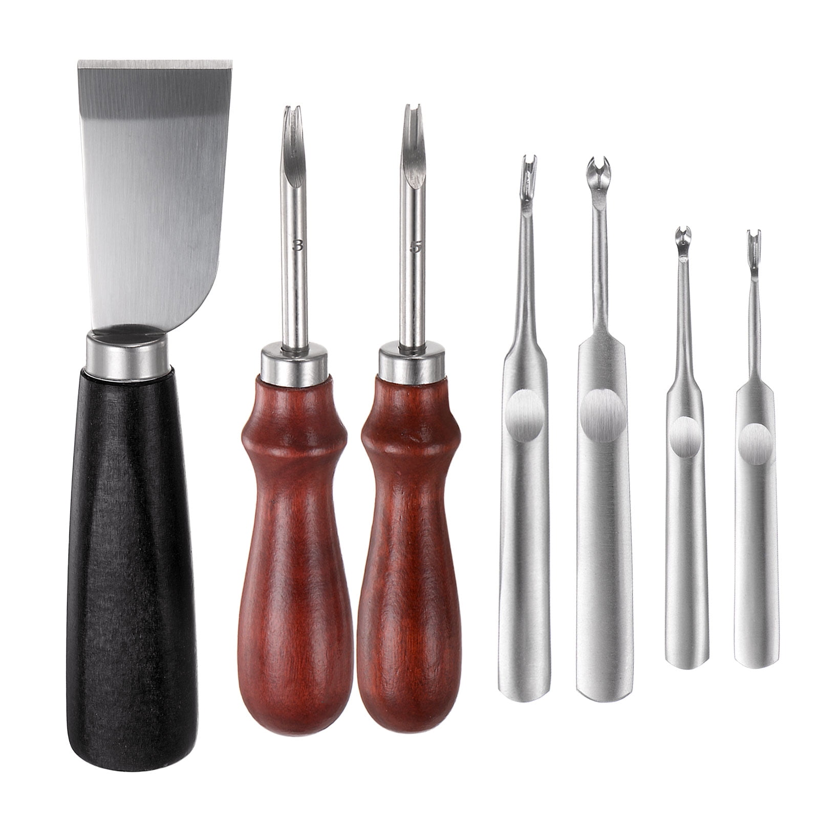 Leather Knife Set, Edge Bevelers Cutting Knife & U/V Shaped Groover for
