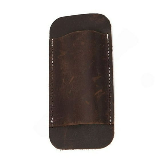 Leather Knife Sheath Waist Pouch Holster for Outdoor Camping Hunting EDC Carry(Coffee)