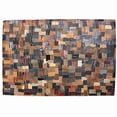 thumbnail image 1 of Design Imports 10471A 48 x 60 in. J&M Leather Labels Area Throw Rug, 1 of 3