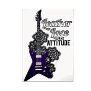 Leather Lace and Attitude - Goth Glam Rock Enthusiast - 13x19 Poster Print