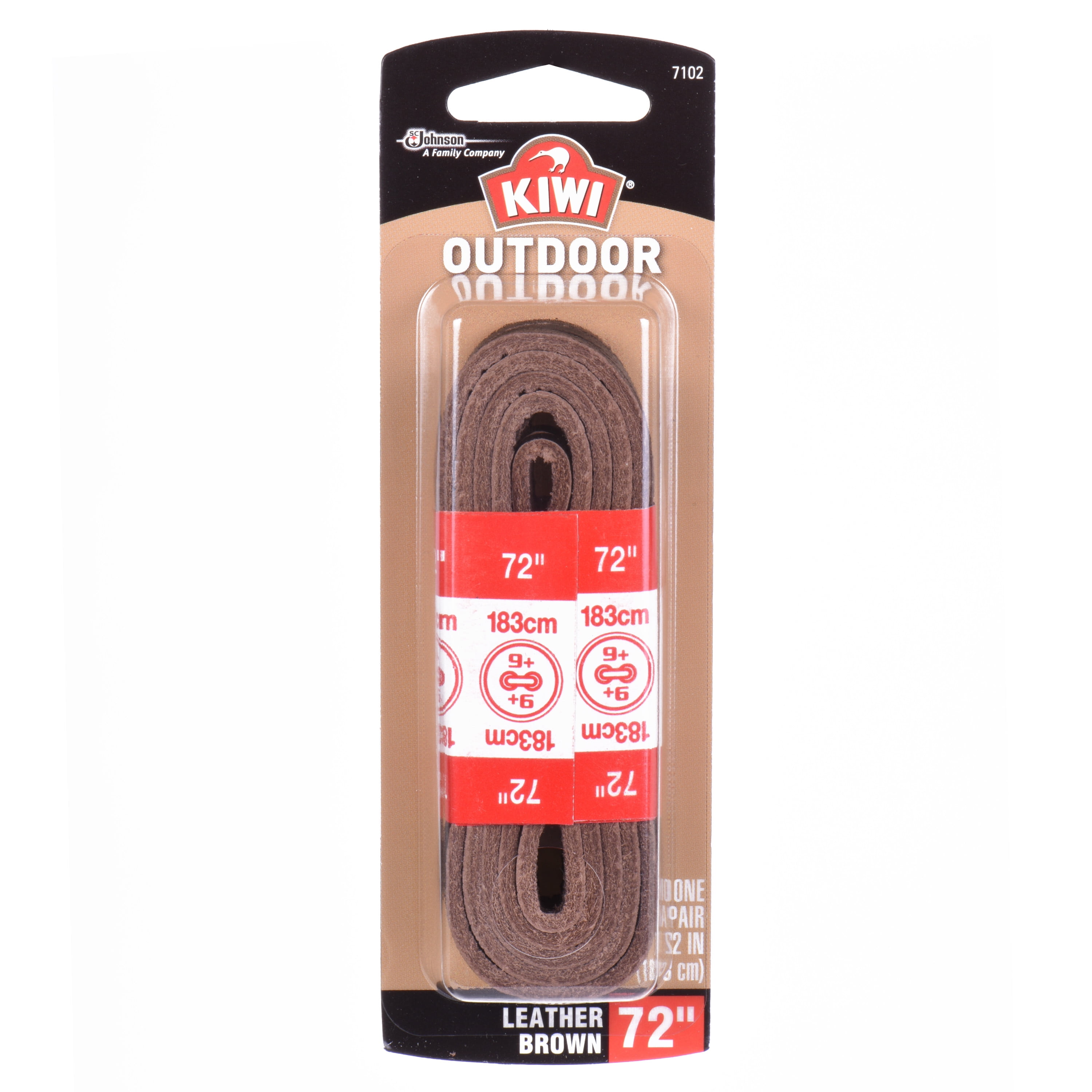 Leather Laces Dark Brown 1 Pack Walmart
