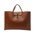 thumbnail image 1 of Leather Laptop Briefcases Large Capacity Tote Handbag PC Carrying Case Laptop Bag for Work Business Travel College, 1 of 21