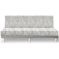 thumbnail image 1 of Leather Like Stretch Futon Slipcover Armless Futon Bed Sofa Cover Furniture Protector with Elastic Bottom, Soft and Washable Futon Cover for Sofa Bed Stay in Place（Larger，Beige）, 1 of 5
