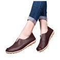 thumbnail image 1 of Leather Loafers for Women Comfortable Slip On Casual Shoes Lightweight Non Slip Driving Flat Boat Shoes, 1 of 5