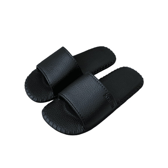 Leather-Look EVA Slippers - Retro Style Flip Flops for Men & Women, Ultra Soft & Lightweight House Shoes