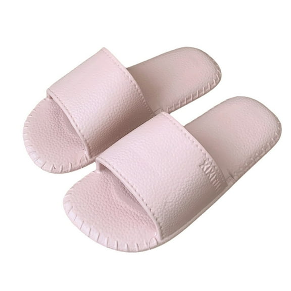 Leather-Look EVA Slippers - Retro Style Flip Flops for Men & Women, Ultra Soft & Lightweight House Shoes