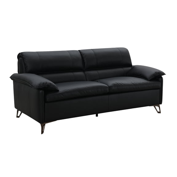 Leather Loveseat | Inviting Seating in Home | Feather Down Cushions | Sturdy Frame