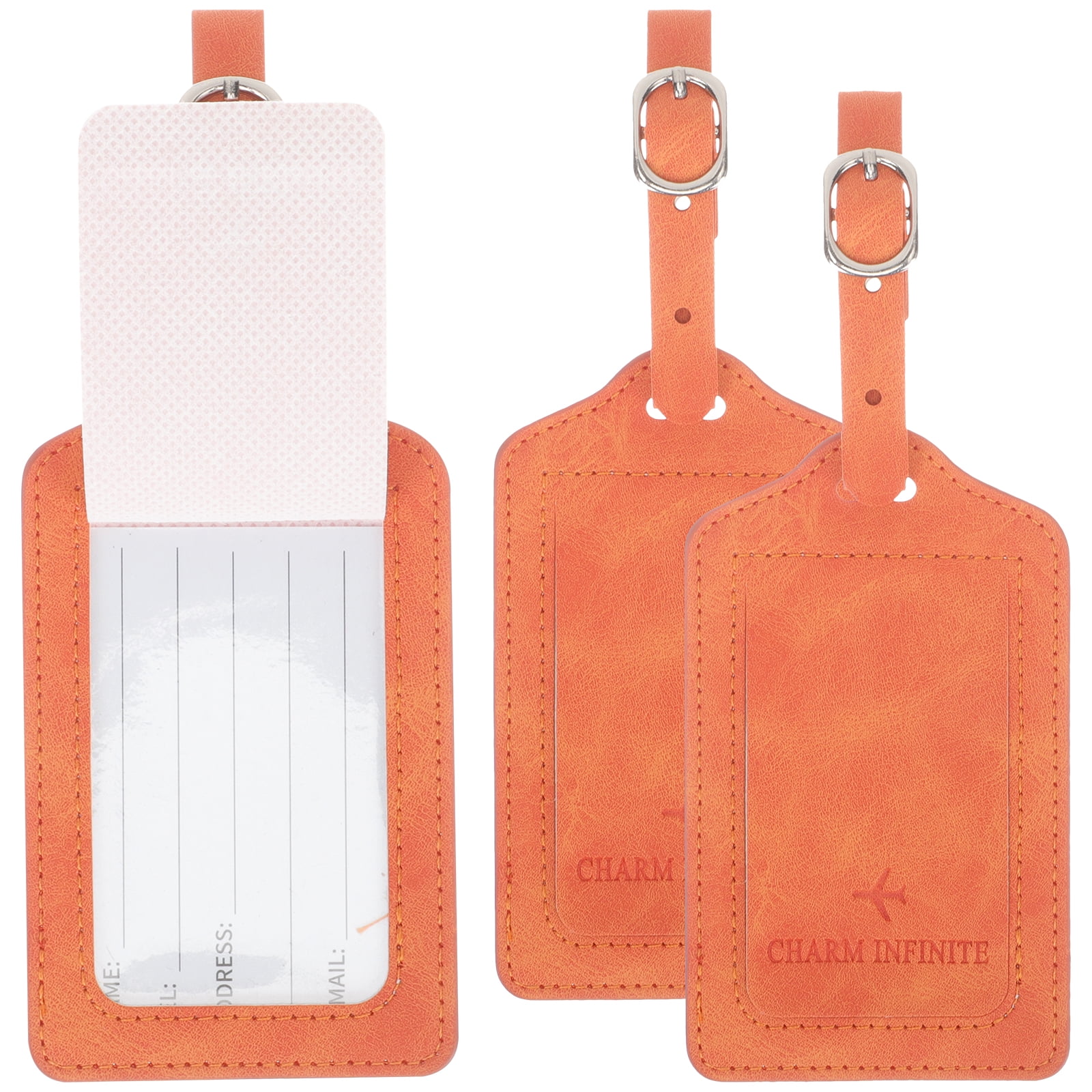 Leather Luggage Tag Travel Suitcase Baggage Tags Handle Identifier Miss