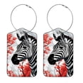 thumbnail image 1 of Leather Luggage Tag for Suitcase Women Kids, Zebra, 1 of 7