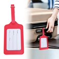 thumbnail image 1 of Leather Luggage Tags – PU Leather 1-Piece with Adjustable Strap, ID Card Window for Suitcase, Travel Check-In & Checked Baggage, 1 of 5