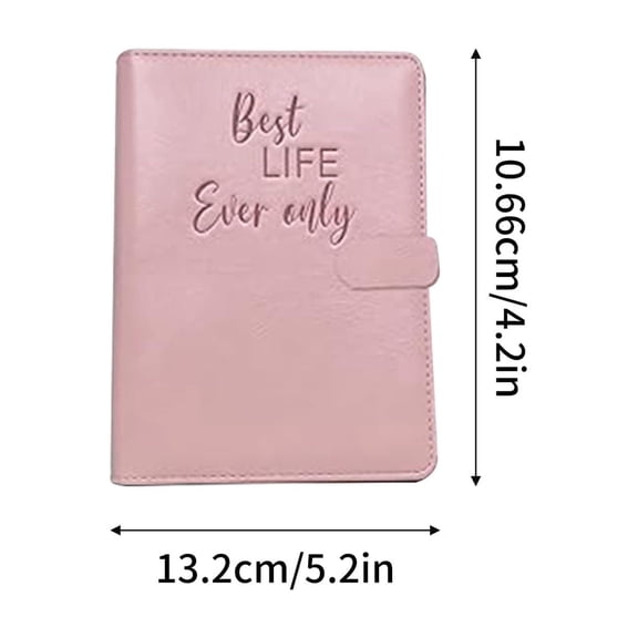 Leather Magnetic Binder Organizer | Refillable Ring System, Elegant Closure, Multi-Purpose Planner for Sermons, Notes, Manuals & Study Materials