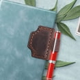 thumbnail image 1 of Leather Magnetic Markers with Clip, Multifunction Reading Pen Holder, Bookmark and Note-Taking Tool, Study and Office Accessory, 1 of 5