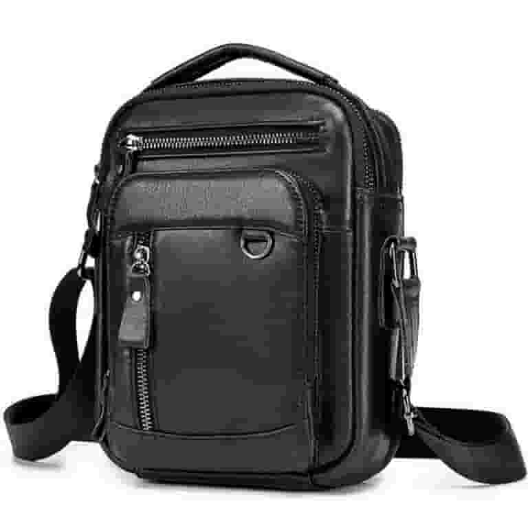 Leather Man Purse Shoulder Bag,Small Mens Crossbody Leather Man Purse Shoulder Bag,Small Mens Crossbody