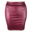 thumbnail image 1 of Leather Matte Slim Mini Sexy Fashion PU Hot Short High Waist Skirt Korean Nightclub Streetwear Wholesale Clothes 7ST, 1 of 9