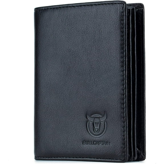 Leather Men Wallet RFID Genuine Leather 15 Card Slots Wallet Credit Card Holder