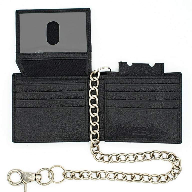 Billfold wallet with chain deals