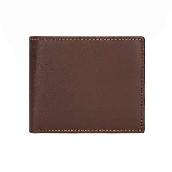 Leather Men's  Wallet, Leather Short Change Card Bag, Multifunctional Retro Multi Slot Leather Wallet/4.5 * 3.7in