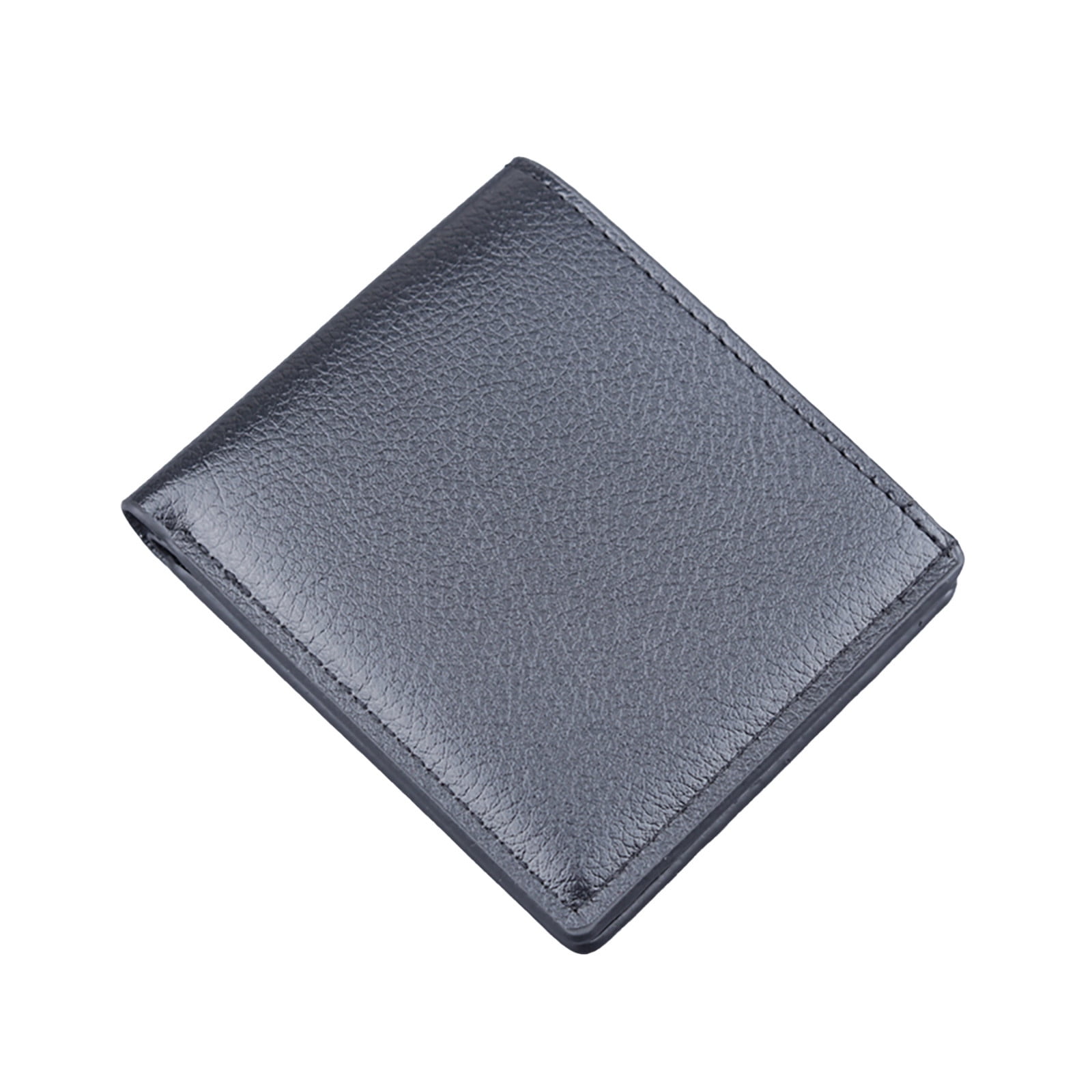 Leather Mens Bifold Wallet Small Slim Thin Minimalist Card Holder Purse ...