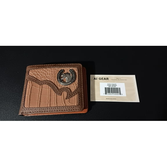 Leather Mens Horse Brown Wallet