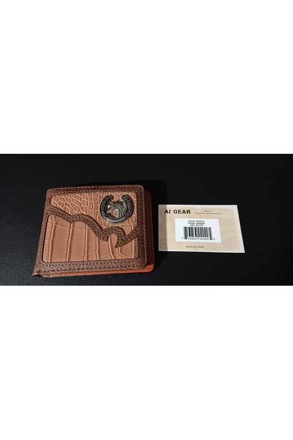 Leather Mens Horse Brown Wallet