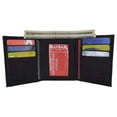 thumbnail image 1 of Leather Mens Trifold Wallet Zipper Money Compartment 55 CF, 1 of 46