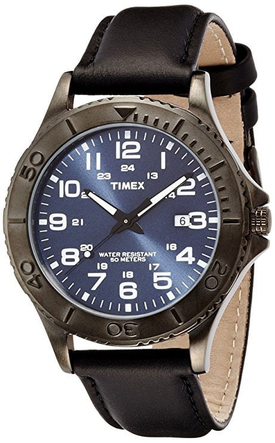 Leather Mens Watch T2P392 Walmart