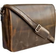 thumbnail image 1 of Leather Messenger Bag for Men 16" Laptop Office Business Satchel Computer Crossbody Shoulder Travel Work Bag Vintage Gift by Rustic Town, 1 of 8