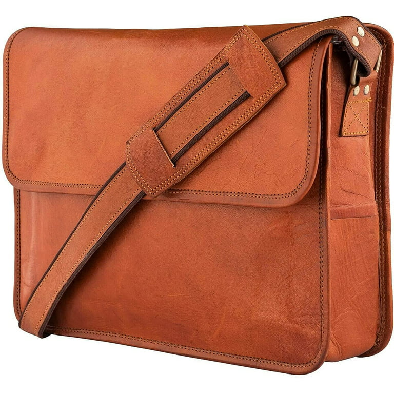 Laptop Messenger, leather Bag for Men, bag for Women, Brown bag